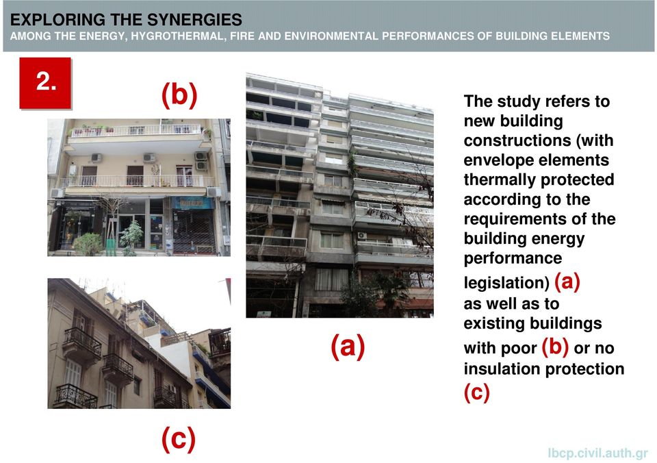 requirements of the building energy performance legislation) (a)