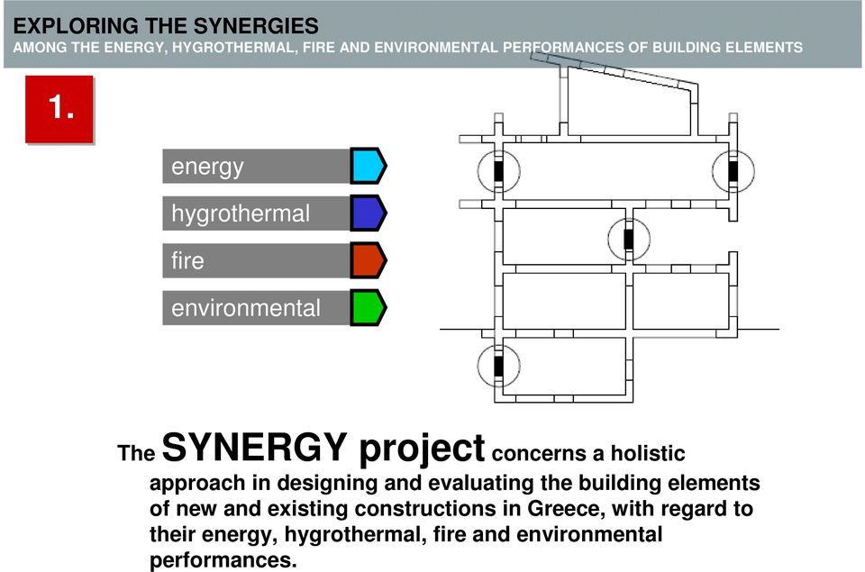 building elements of new and existing constructions in Greece,