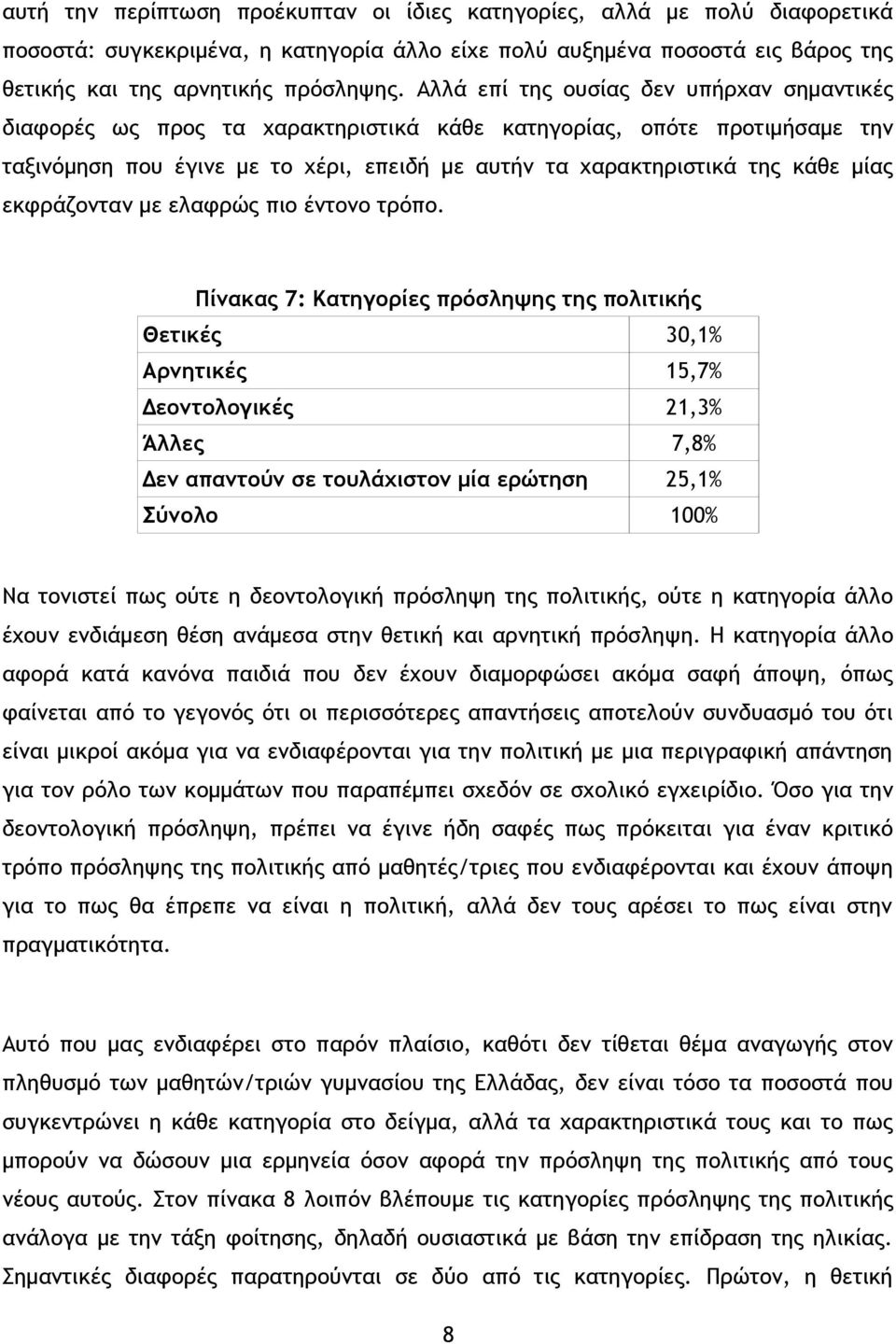 εκφράζονταν με ελαφρώς πιο έντονο τρόπο.