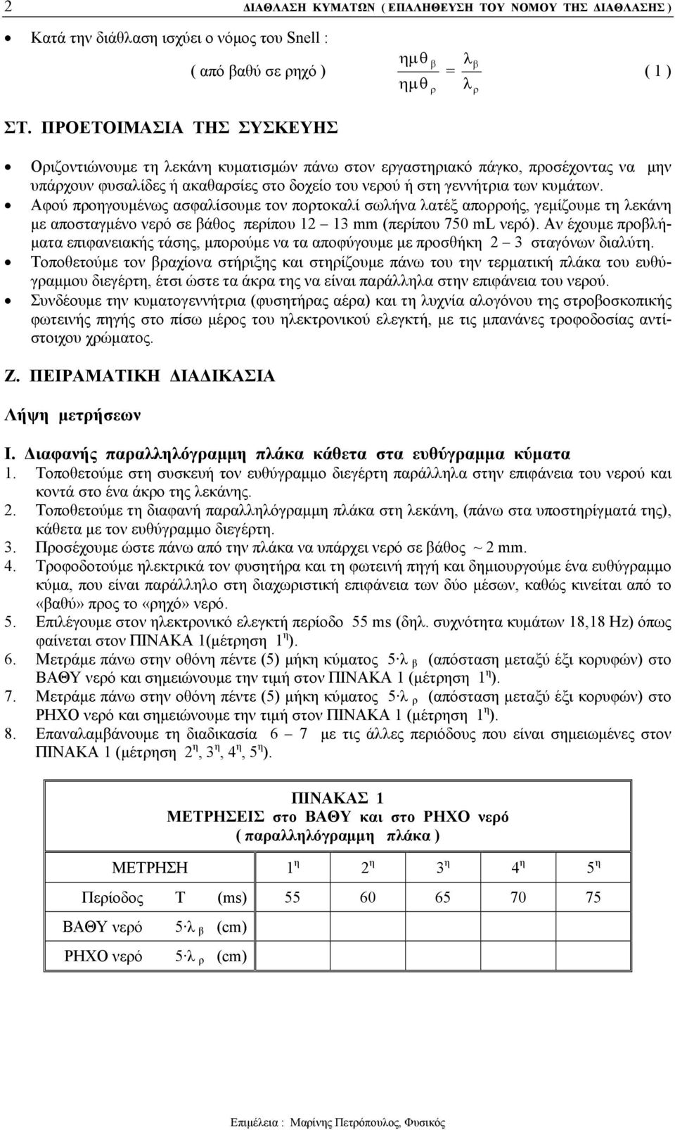 Αφού προηγουμένως ασφαλίσουμε τον πορτοκαλί σωλήνα λατέξ απορροής, γεμίζουμε τη λεκάνη με αποσταγμένο νερό σε βάθος περίπου 12 13 mm (περίπου 750 ml νερό).