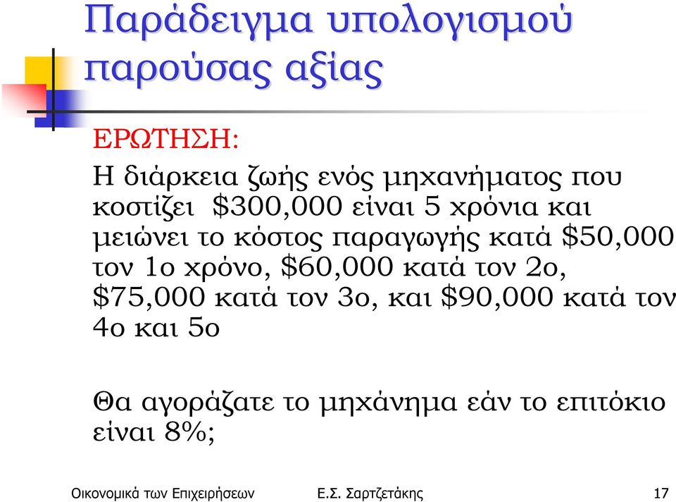 χρόνο, $60,000 κατά τον 2ο, $75,000 κατά τον 3ο, και $90,000 κατά τον 4ο και 5ο Θα