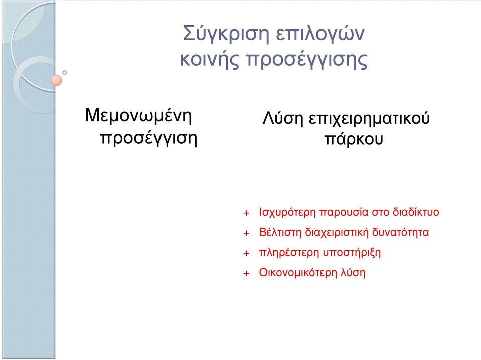Ισχυρότερη παρουσία στο διαδίκτυο + Βέλτιστη