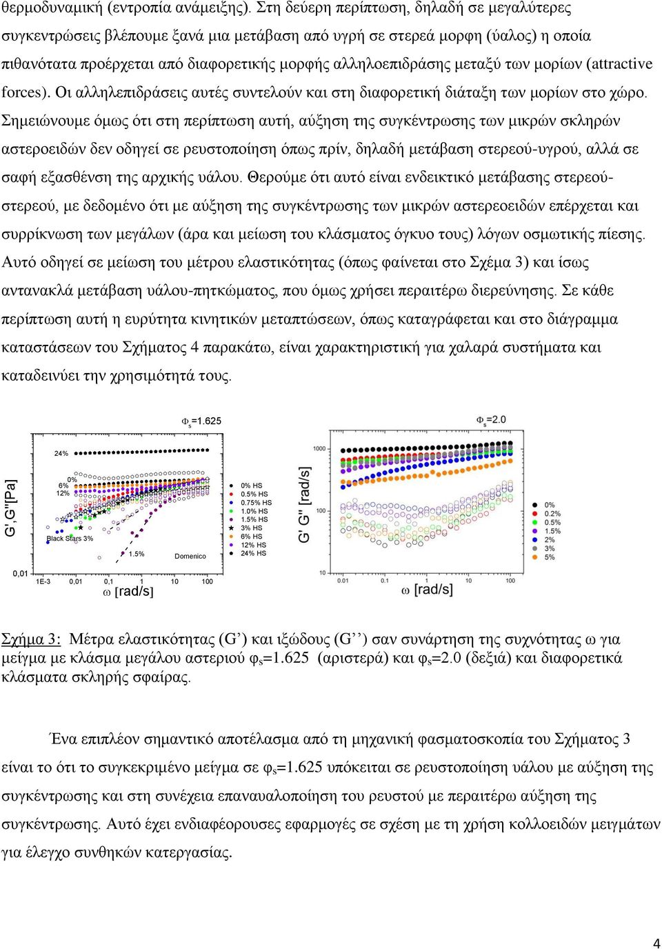 μορίων (attractive forces). Οι αλληλεπιδράσεις αυτές συντελούν και στη διαφορετική διάταξη των μορίων στο χώρο.