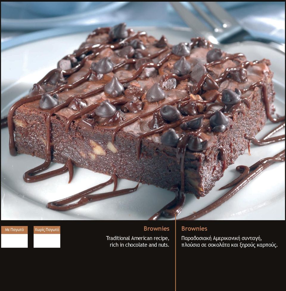 chocolate and nuts.