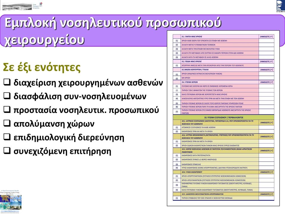 συν-νοσηλευομένων προστασία νοσηλευτικ.