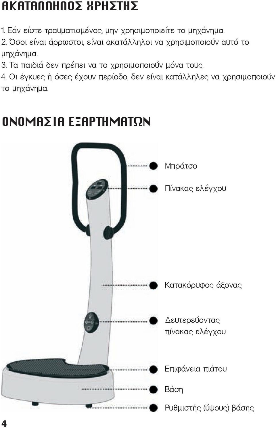 Τα παιδιά δεν πρέπει να το χρησιμοποιούν μόνα τους. 4.