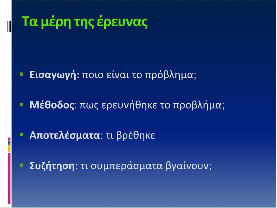 ερευνήθηκε το προβλήμα; Αποτελέσματα: