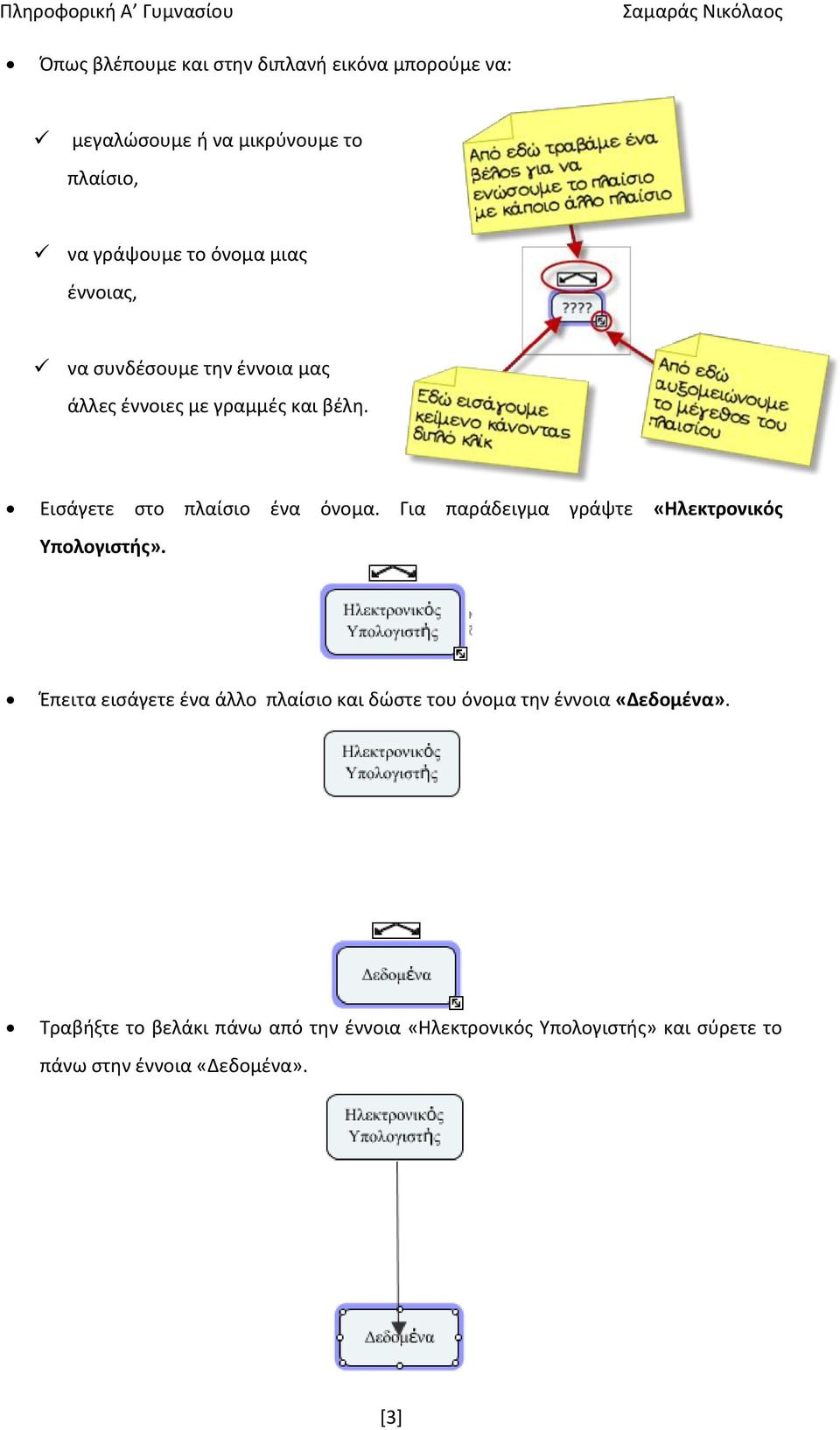 Για παράδειγμα γράψτε «Ηλεκτρονικός Υπολογιστής».