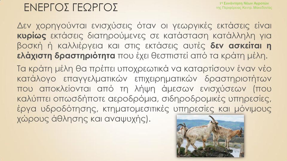 Τα κράτη μέλη θα πρέπει υποχρεωτικά να καταρτίσουν έναν νέο κατάλογο επαγγελματικών επιχειρηματικών δραστηριοτήτων που αποκλείονται από τη