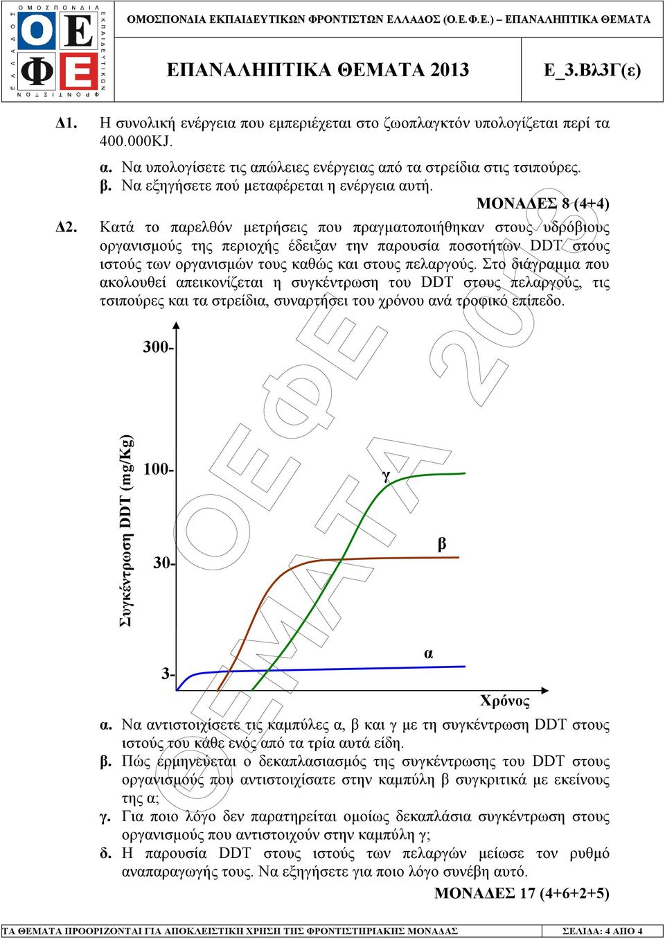 Κατά το παρελθόν µετρήσεις που πραγµατοποιήθηκαν στους υδρόβιους οργανισµούς της περιοχής έδειξαν την παρουσία ποσοτήτων DDT στους ιστούς των οργανισµών τους καθώς και στους πελαργούς.