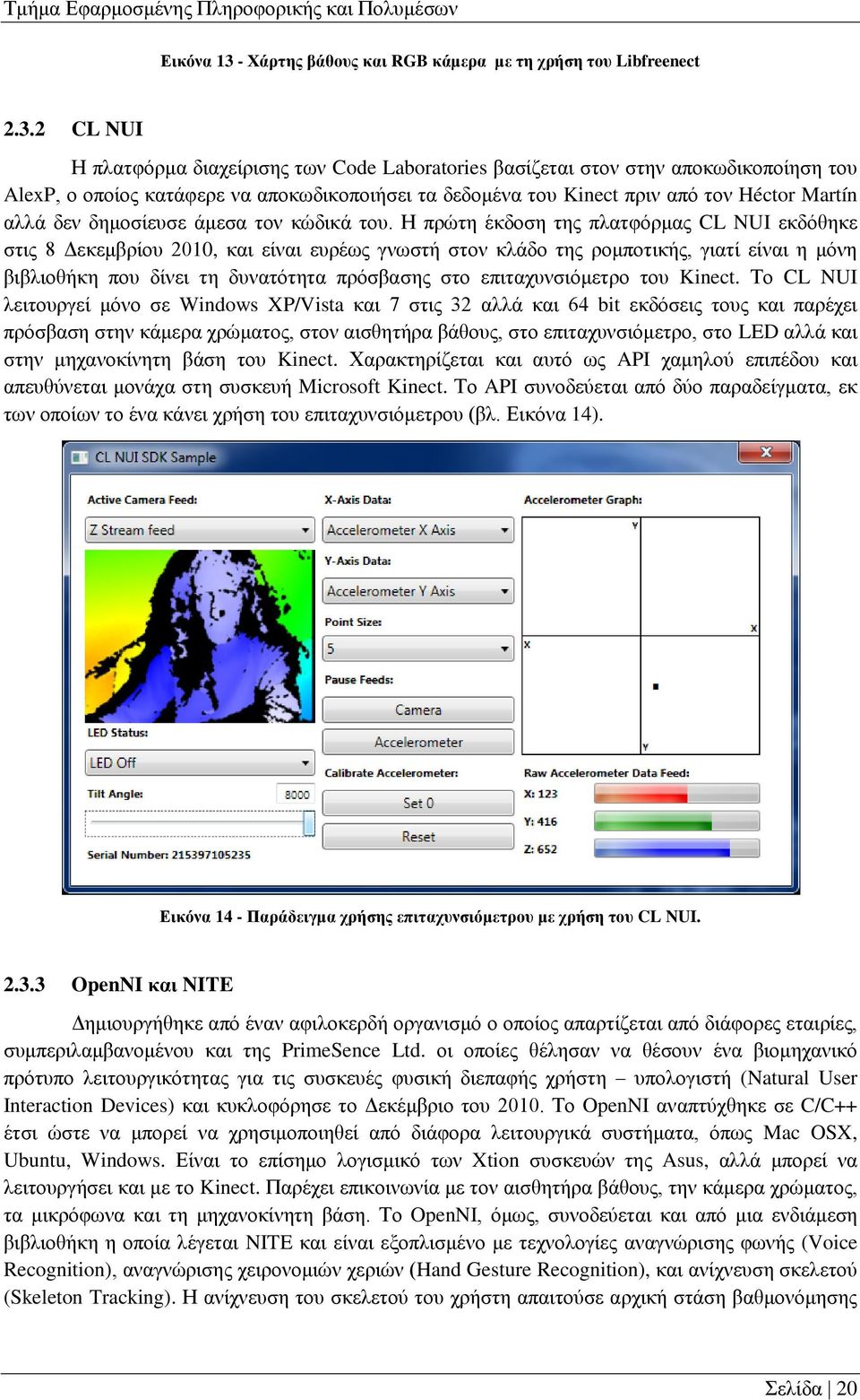 2 CL NUI Η πλατφόρμα διαχείρισης των Code Laboratories βασίζεται στον στην αποκωδικοποίηση του AlexP, ο οποίος κατάφερε να αποκωδικοποιήσει τα δεδομένα του Kinect πριν από τον Héctor Martín αλλά δεν