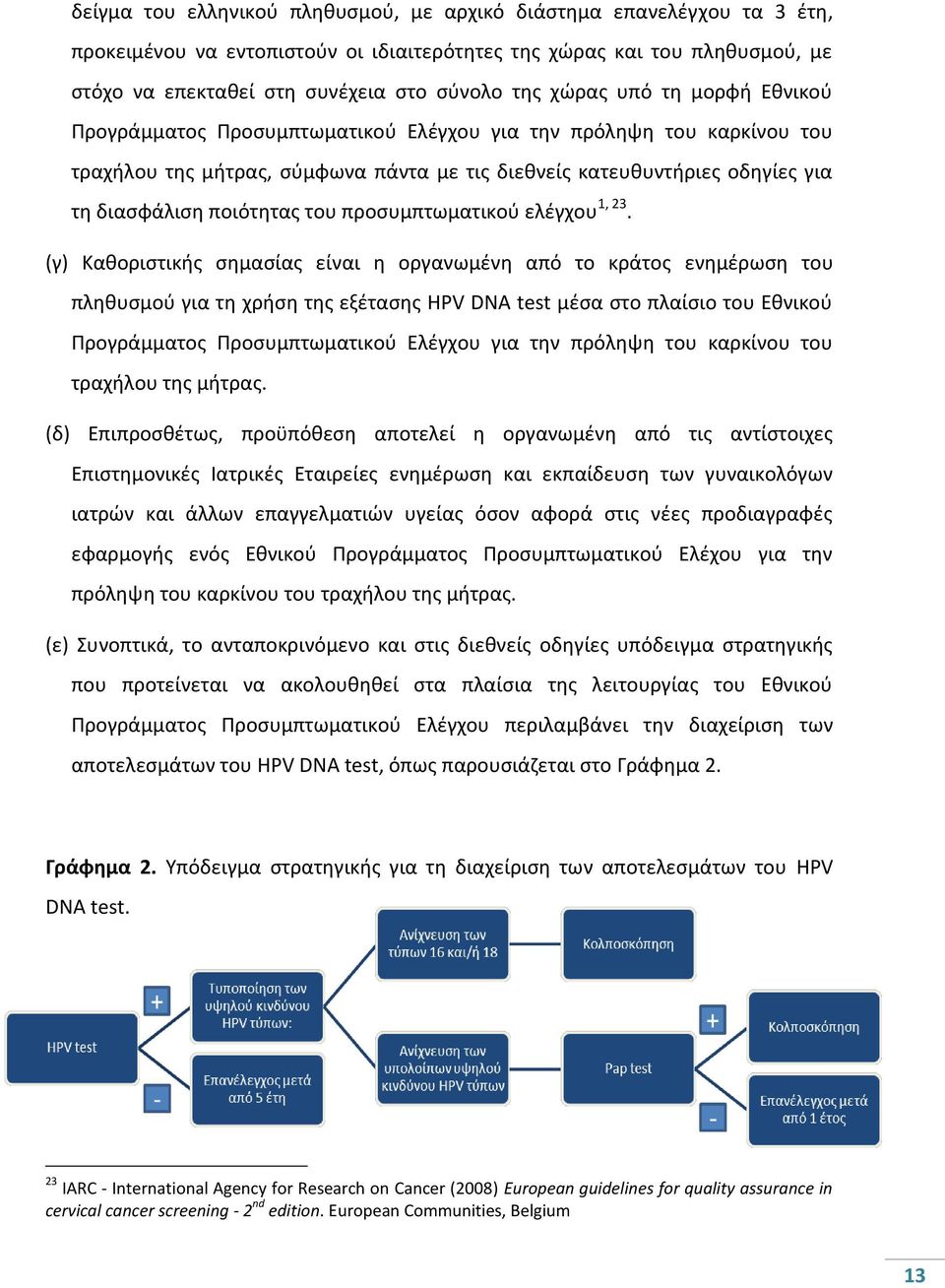 του προςυμπτωματικοφ ελζγχου 1, 23.