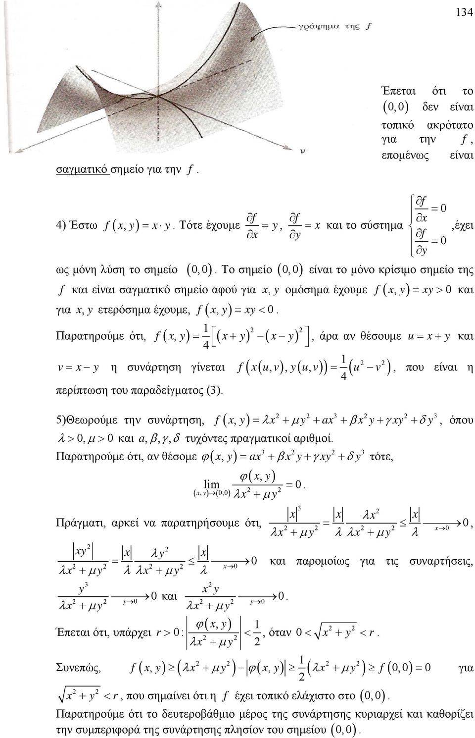 γίνεται f uv,, yuv, u v, που είναι η 4 περίπτωση του παραδείγματος () 5)Θεωρούμε την συνάρτηση, f y, y a y y y, όπου, και a,,, τυχόντες πραγματικοί αριθμοί Παρατηρούμε ότι, αν θέσομε, y a y y y y,