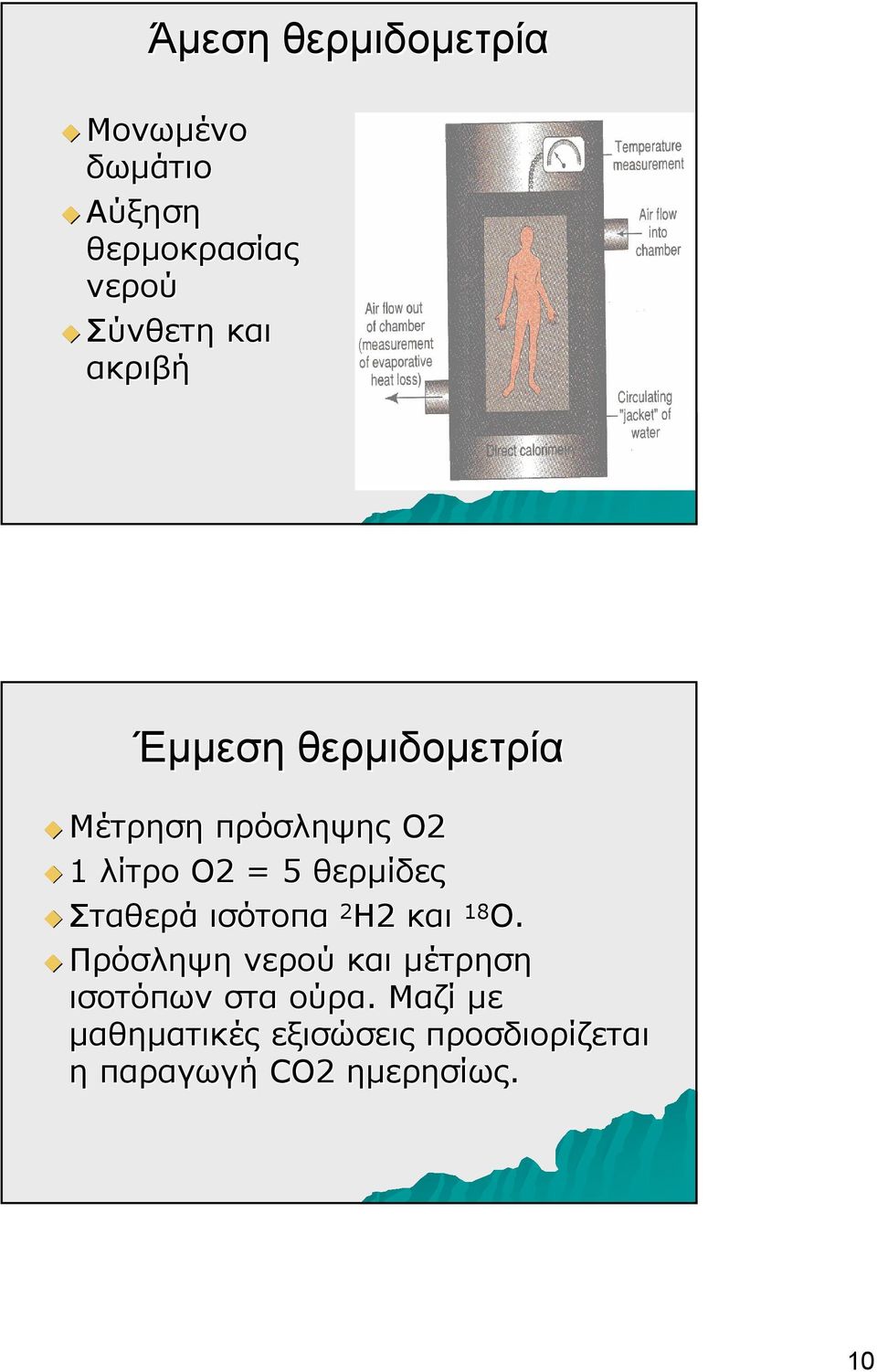 Σταθερά ισότοπα 2 Η2 και 18 Ο.