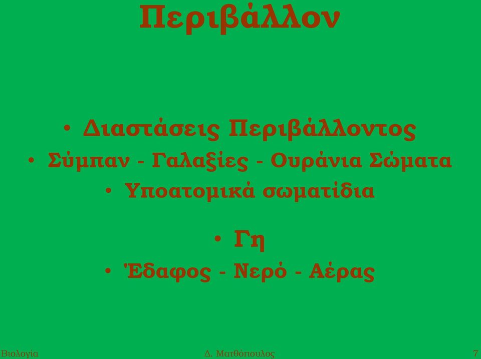 Υποατομικά σωματίδια Γη Έδαφος -