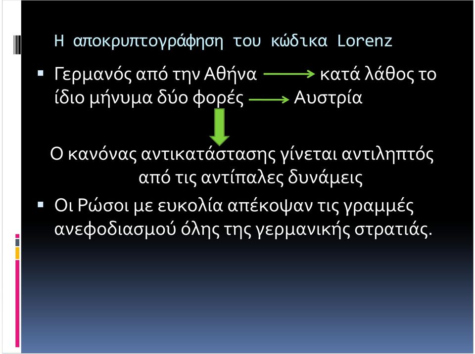 γίνεται αντιληπτός από τις αντίπαλες δυνάμεις Οι Ρώσοι με