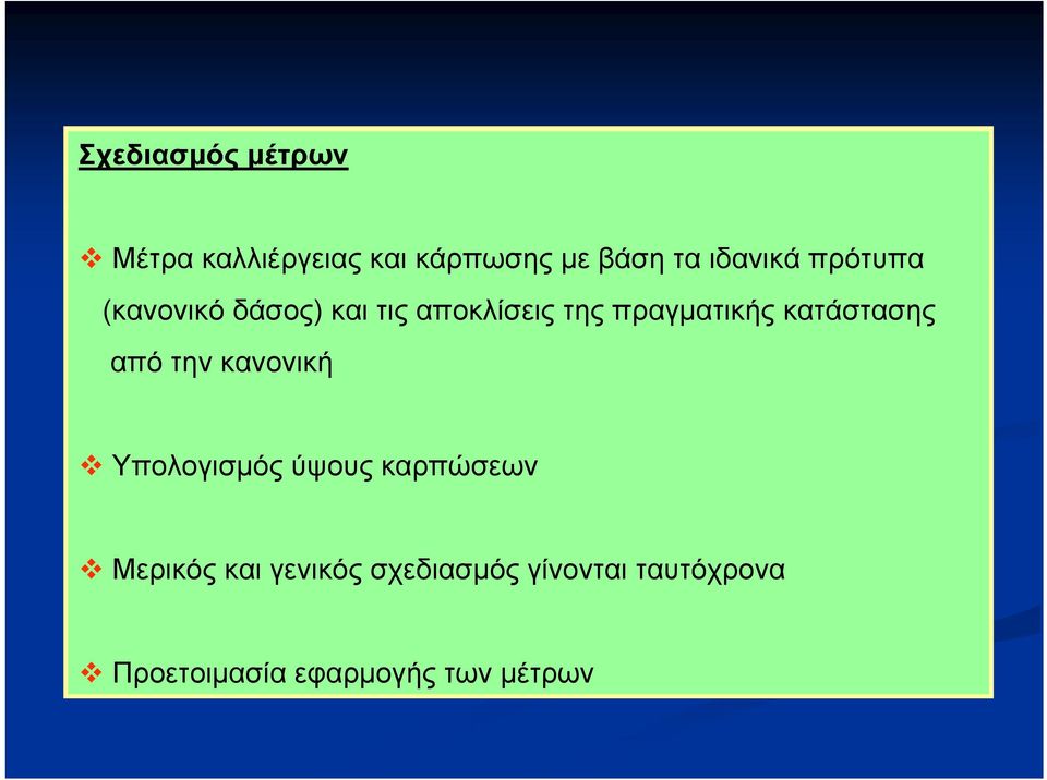 κατάστασης από την κανονική Υπολογισμός ύψους καρπώσεων Μερικός και