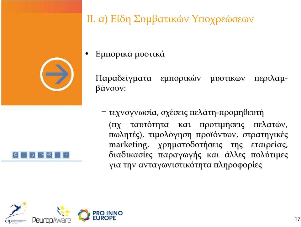 ελατών, ωλητές), τιµολόγηση ροϊόντων, στρατηγικές marketing, χρηµατοδοτήσεις της