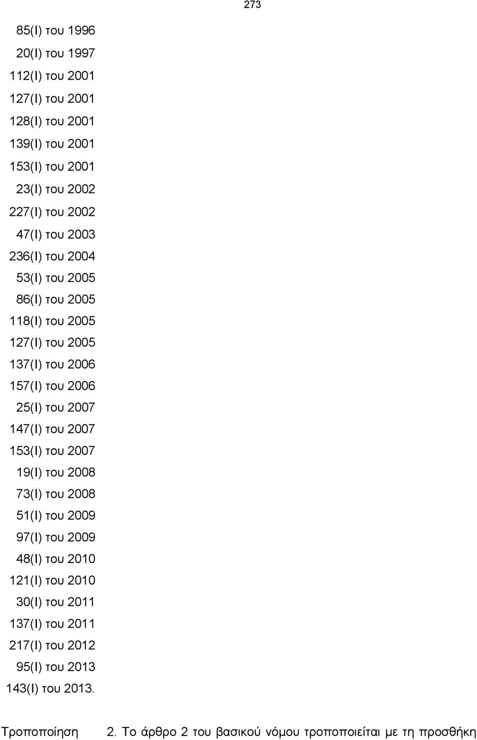 2007 147(Ι) του 2007 153(Ι) του 2007 19(Ι) του 2008 73(Ι) του 2008 51(Ι) του 2009 97(Ι) του 2009 48(Ι) του 2010 121(Ι) του 2010 30(Ι) του