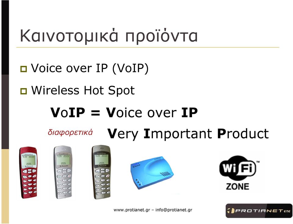 Spot VoIP = Voice over IP