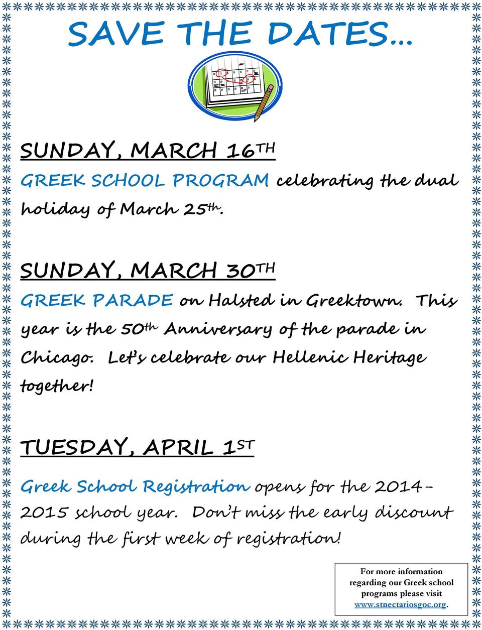 Let s celebrate our Hellenic Heritage together!