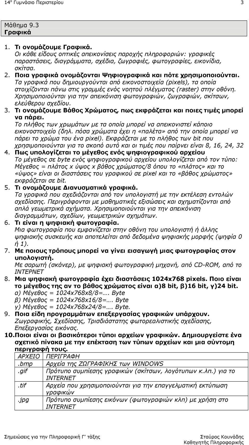 Ποια γραφικά ονομάζονται Ψηφιογραφικά και πότε χρησιμοποιούνται.