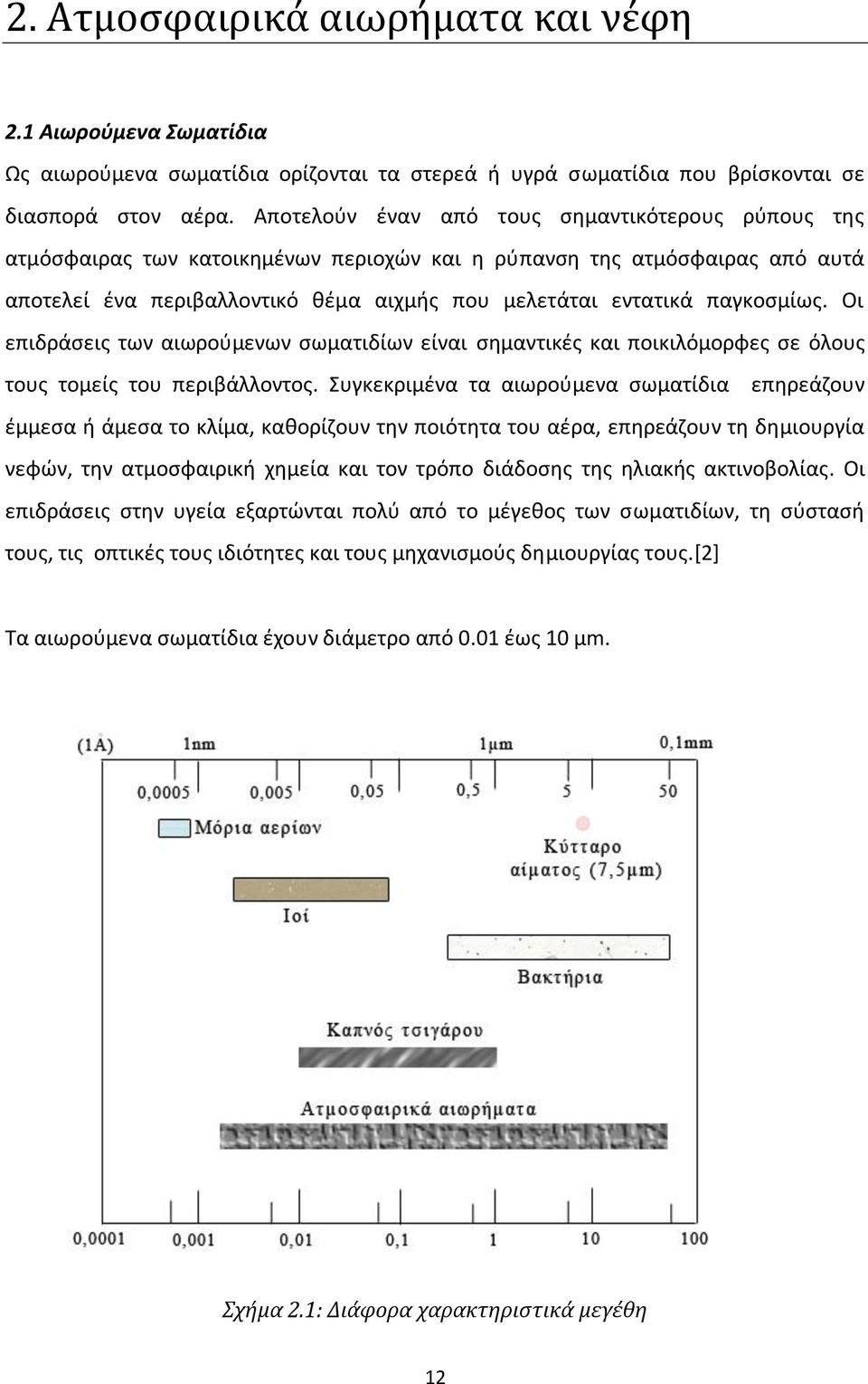 παγκοσμίως. Οι επιδράσεις των αιωρούμενων σωματιδίων είναι σημαντικές και ποικιλόμορφες σε όλους τους τομείς του περιβάλλοντος.