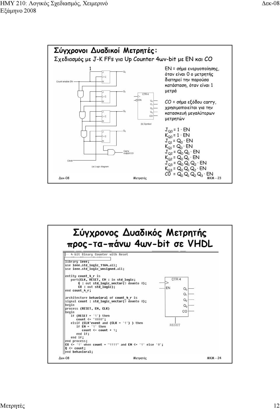 ΗΜΥ-210: Σχεδιασμός Ψηφιακών Συστημάτων - PDF ΔΩΡΕΑΝ Λήψη
