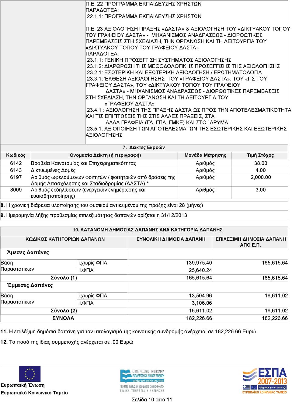 2.1: ΕΣΩΤΕΡΙΚΗ ΚΑΙ ΕΞΩΤΕΡΙΚΗ ΑΞΙΟΛΟΓΗΣΗ / ΕΡΩΤΗΜΑΤΟΛΟΓΙΑ 23.