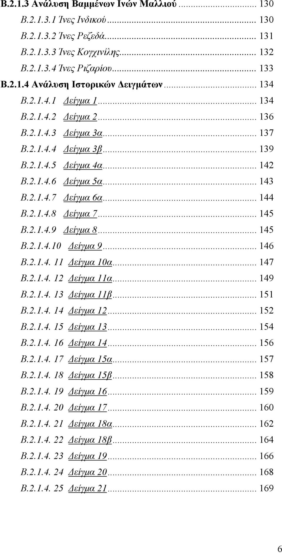 .. 145 Β.2.1.4.9 Δείγμα 8... 145 Β.2.1.4.1 Δείγμα 9... 146 Β.2.1.4. 11 Δείγμα 1α... 147 Β.2.1.4. 12 Δείγμα 11α... 149 Β.2.1.4. 13 Δείγμα 11β... 151 Β.2.1.4. 14 Δείγμα 12... 152 Β.2.1.4. 15 Δείγμα 13.