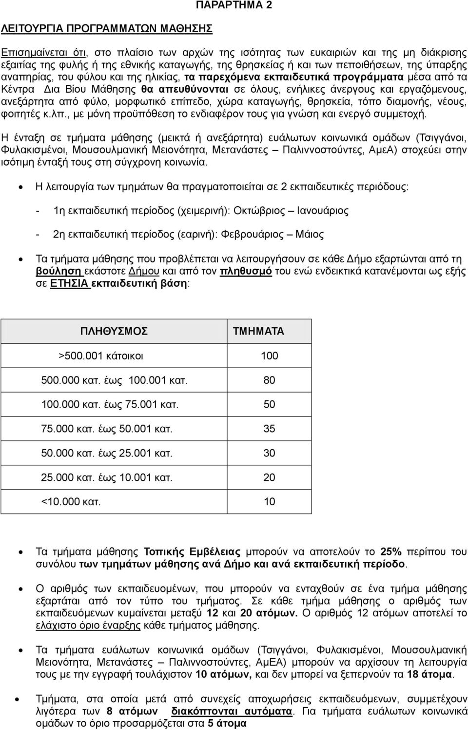εργαζόμενους, ανεξάρτητα από φύλο, μορφωτικό επίπεδο, χώρα καταγωγής, θρησκεία, τόπο διαμονής, νέους, φοιτητές κ.λπ., με μόνη προϋπόθεση το ενδιαφέρον τους για γνώση και ενεργό συμμετοχή.