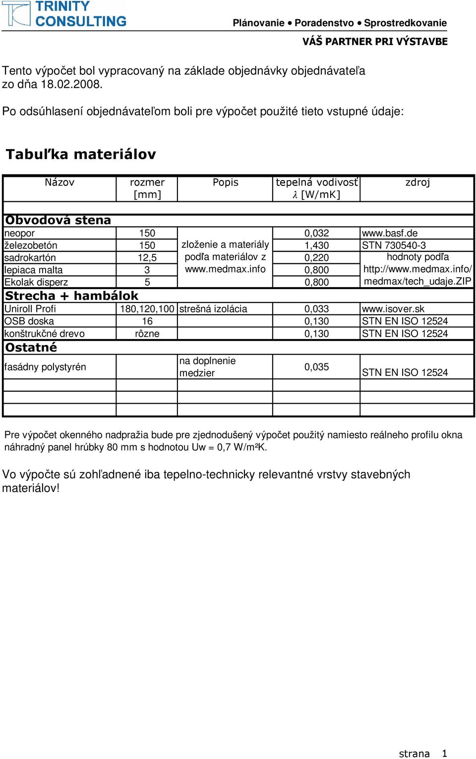 de železobetón 150 zloženie a materiály 1,430 STN 730540-3 sadrokartón 12,5 podľa materiálov z 0,220 hodnoty podľa lepiaca malta 3 www.medmax.info 0,800 http://www.medmax.info/ Ekolak disperz 5 0,800 medmax/tech_udaje.