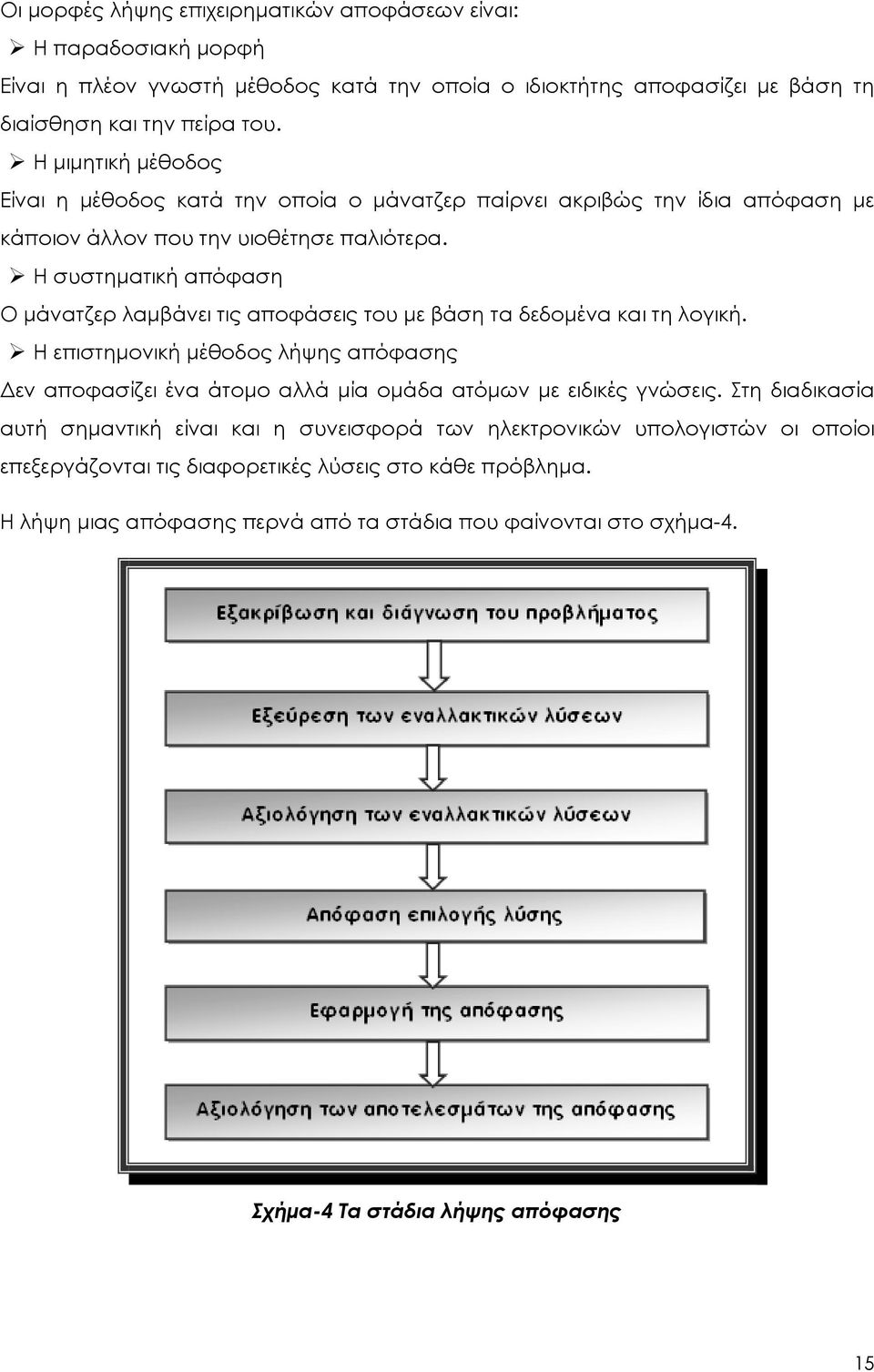 Η συστηματική απόφαση Ο μάνατζερ λαμβάνει τις αποφάσεις του με βάση τα δεδομένα και τη λογική.