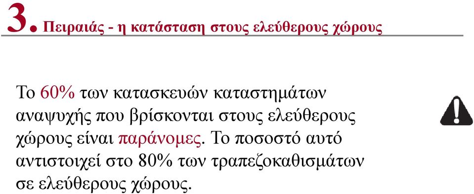 ελεύθερους χώρους είναι παράνομες.