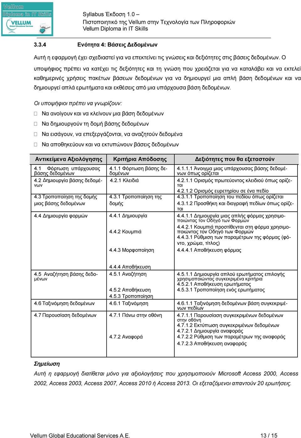 δηµιουργεί απλά ερωτήµατα και εκθέσεις από µια υπάρχουσα βάση δεδοµένων.