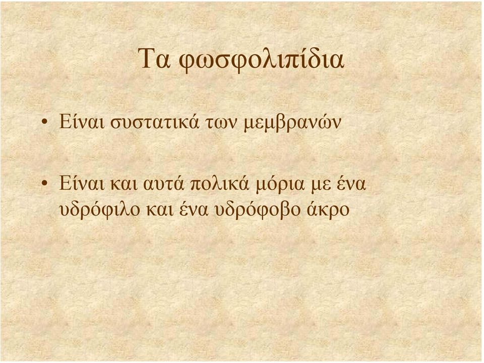 Είναι και αυτά πολικά µόρια