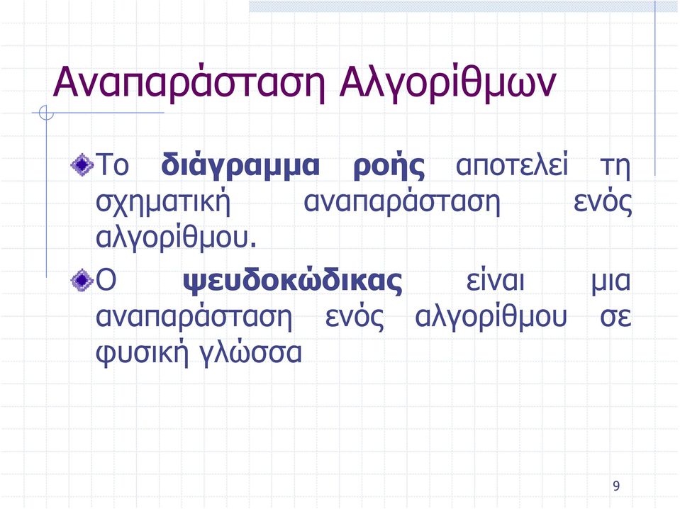 αλγορίθμου.