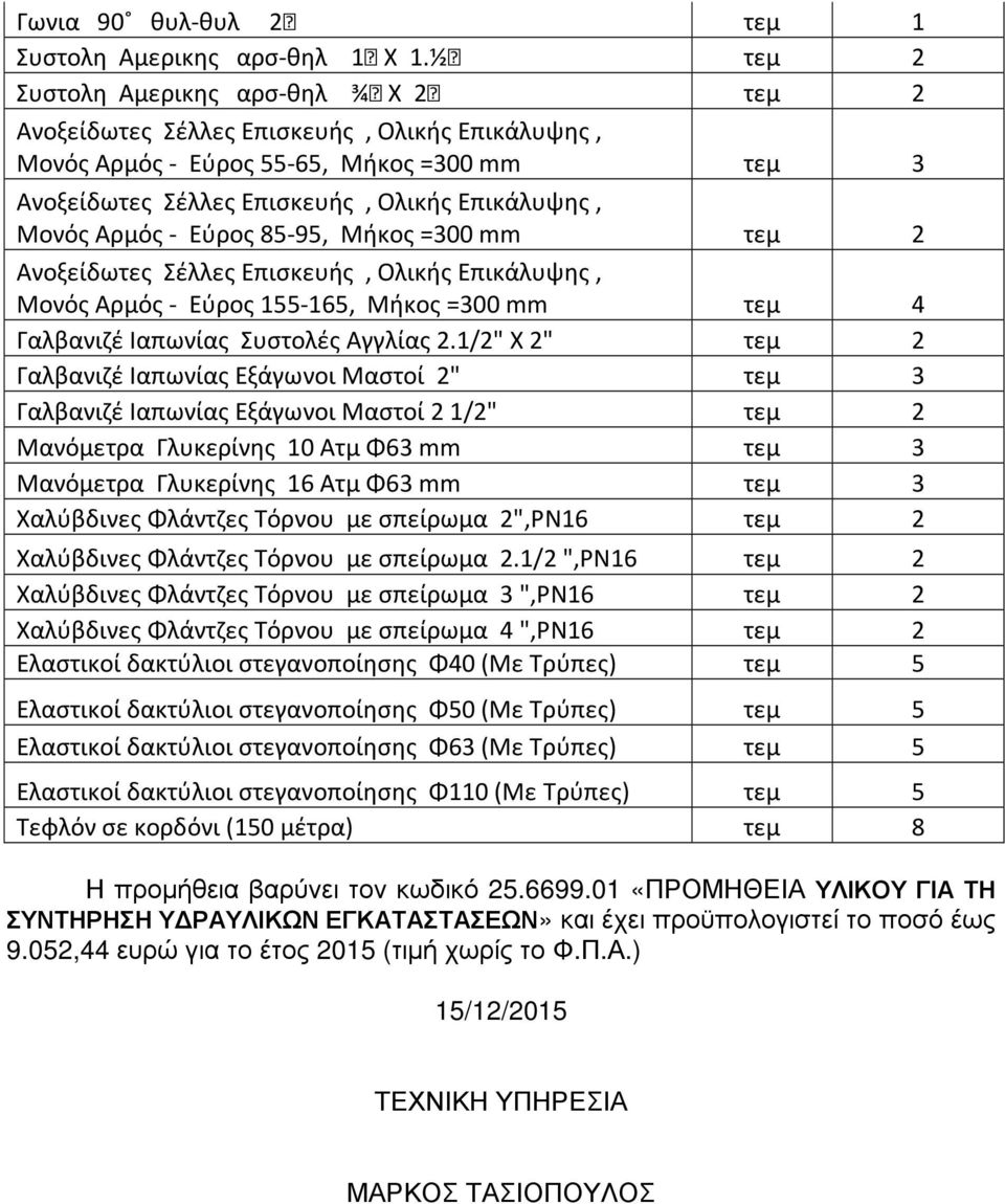 Αρμός - Εύρος 85-95, Μήκος =300 mm τεμ 2 Ανοξείδωτες Σέλλες Επισκευής, Ολικής Επικάλυψης, Μονός Αρμός - Εύρος 155-165, Μήκος =300 mm τεμ 4 Γαλβανιζέ Ιαπωνίας Συστολές Αγγλίας 2.