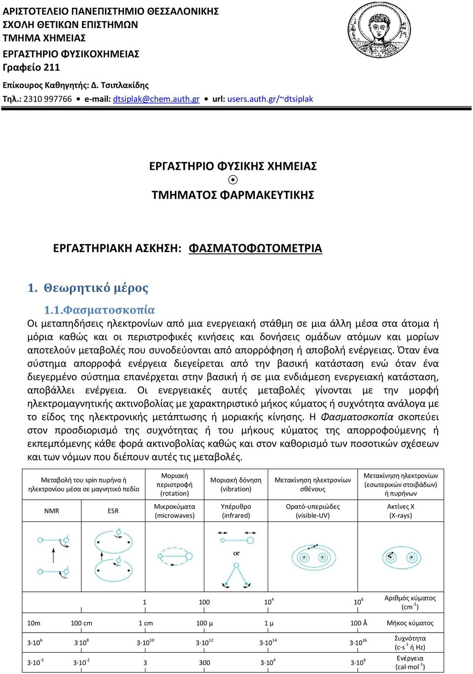 Θεωρητικό μέρος 1.