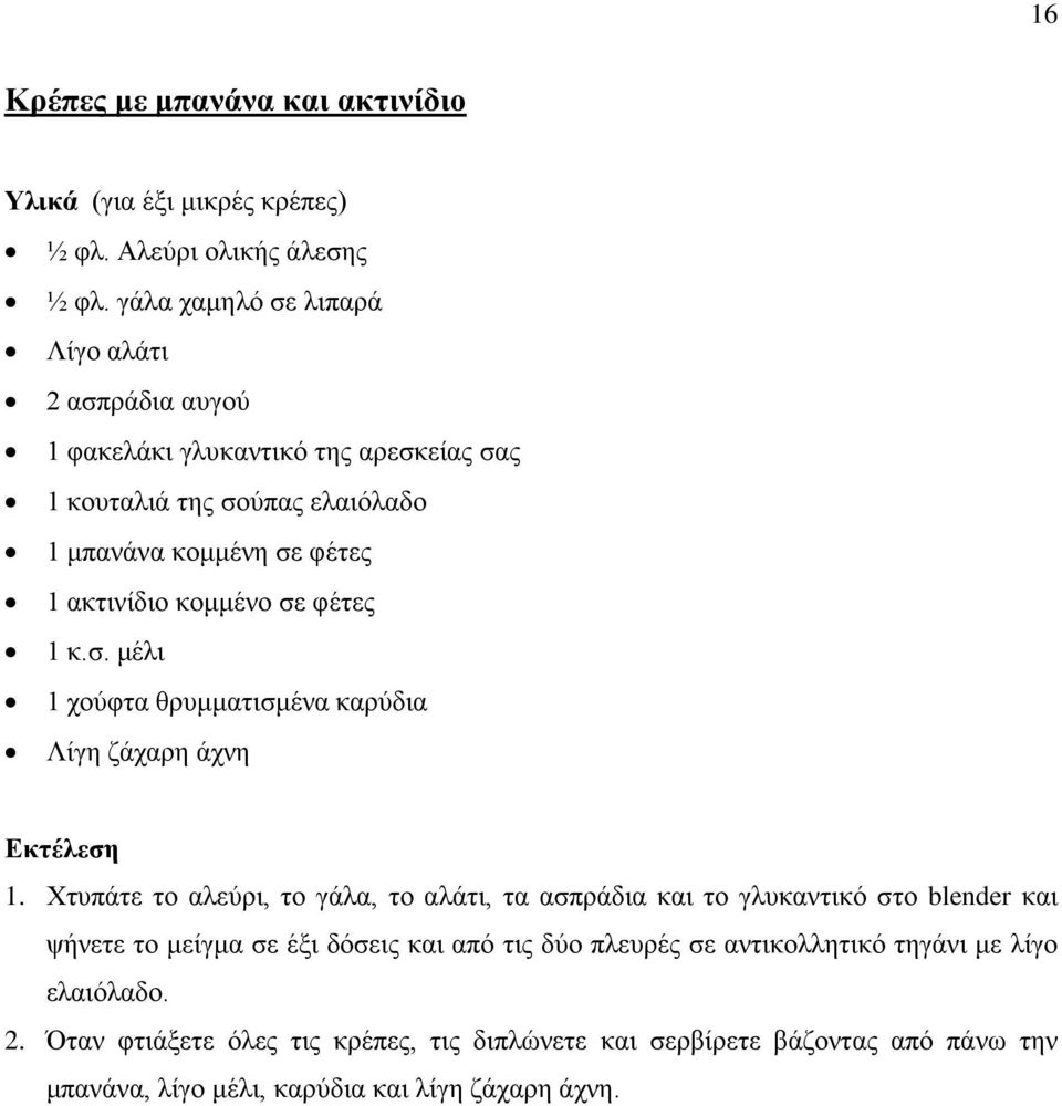 κομμένο σε φέτες 1 κ.σ. μέλι 1 χούφτα θρυμματισμένα καρύδια Λίγη ζάχαρη άχνη 1.