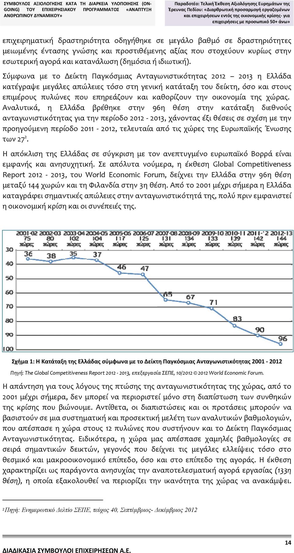 και προστιθέμενης αξίας που στοχεύουν κυρίως στην εσωτερική αγορά και κατανάλωση (δημόσια ή ιδιωτική).