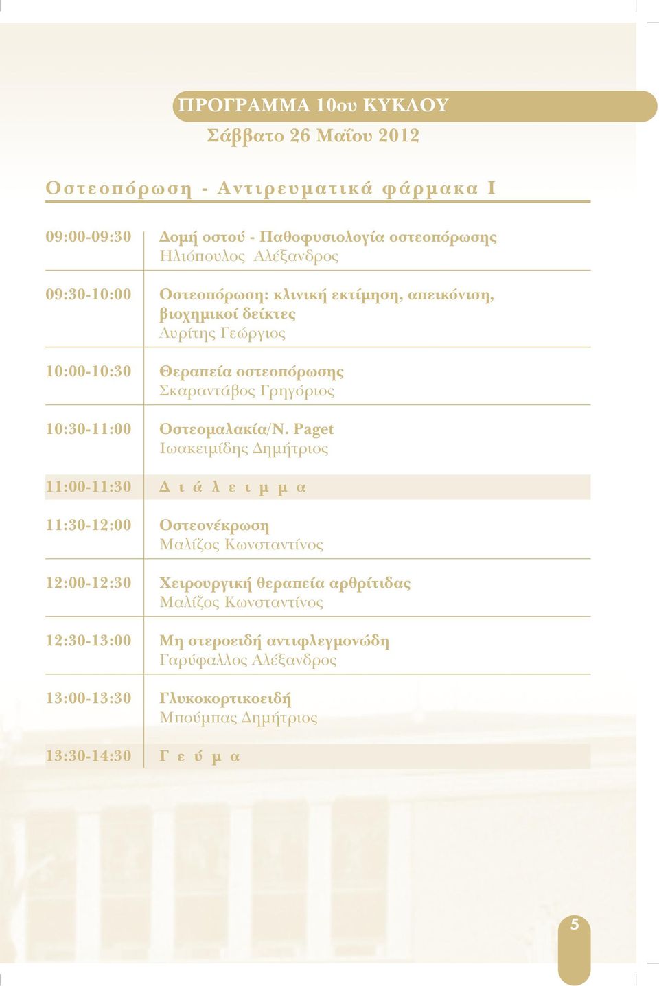 10:30-11:00 Οστεοµαλακία/Ν.