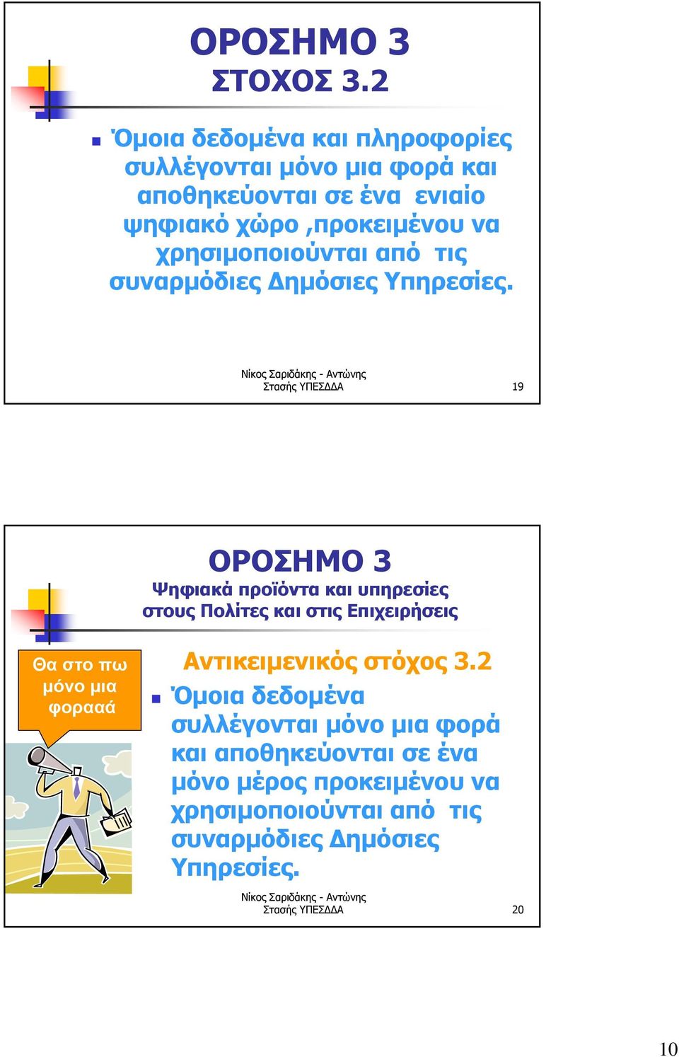 χρησιμοποιούνται από τις συναρμόδιες Δημόσιες Υπηρεσίες.