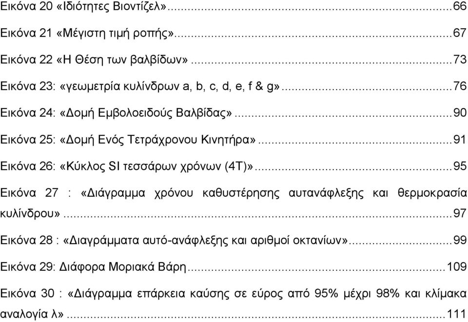 .. 90 Εικόνα 25: «Δομή Ενός Τετράχρονου Κινητήρα»... 91 Εικόνα 26: «Κύκλος SI τεσσάρων χρόνων (4Τ)».