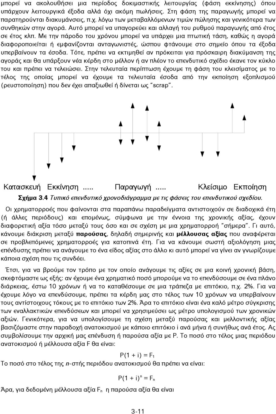 Με την πάροδο του χρόνου μπορεί να υπάρχει μια πτωτική τάση, καθώς η αγορά διαφοροποιείται ή εμφανίζονται ανταγωνιστές, ώσπου φτάνουμε στο σημείο όπου τα έξοδα υπερβαίνουν τα έσοδα.