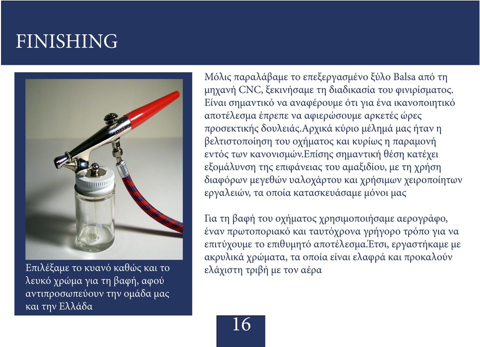 αρχικά κύριο μέλημά μας ήταν η βελτιστοποίηση του οχήματος και κυρίως η παραμονή εντός των κανονισμών.