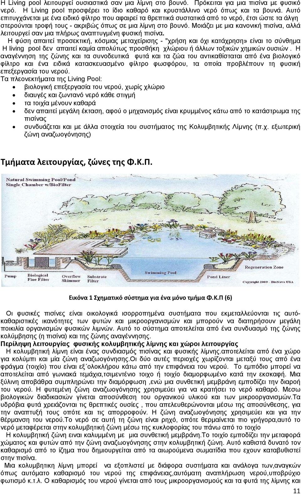Μοιάζει με μια κανονική πισίνα, αλλά λειτουργεί σαν μια πλήρως αναπτυγμένη φυσική πισίνα.