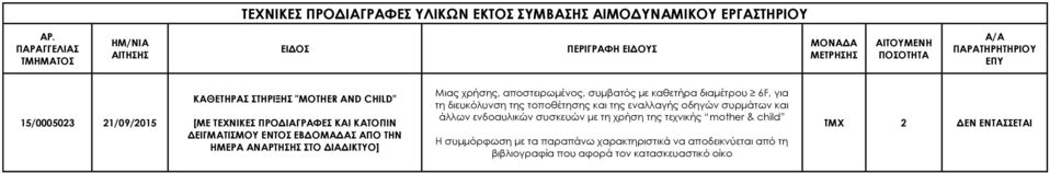 [ΜΕ ΣΕΦΝΙΚΕ ΠΡΟΔΙΑΓΡΑΥΕ ΚΑΙ ΚΑΣΟΠΙΝ ΔΕΙΓΜΑΣΙΜΟΤ ΕΝΣΟ ΕΒΔΟΜΑΔΑ ΑΠΟ ΣΗΝ ΗΜΕΡΑ ΑΝΑΡΣΗΗ ΣΟ ΔΙΑΔΙΚΣΤΟ] Μιας χρήσης, αποστειρωμένος, συμβατός με καθετήρα διαμέτρου 6F, για