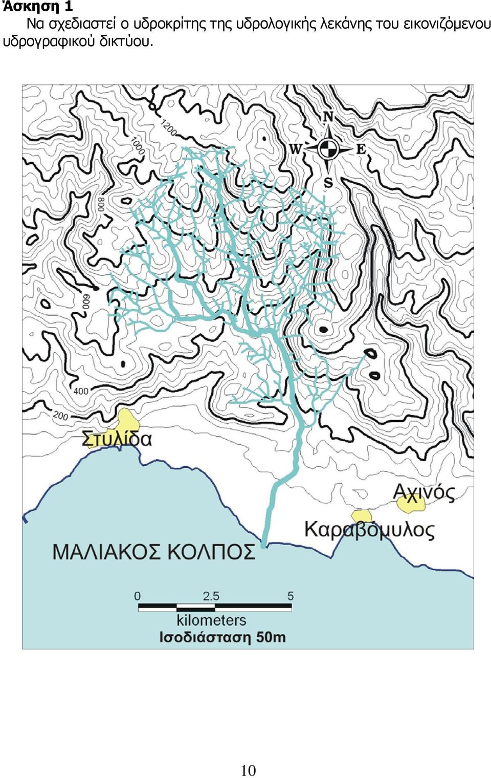 υδρολογικής λεκάνης του