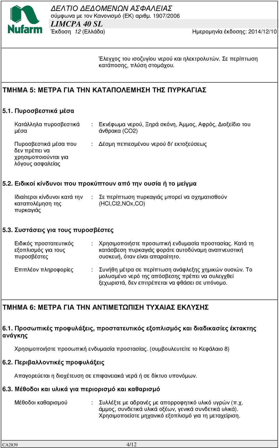 πεπιεσµένου νερού δι' εκτοξεύσεως 5.2.